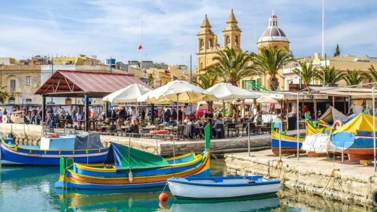 The colourful fishing village of Marsaxlokk, Ma;ta