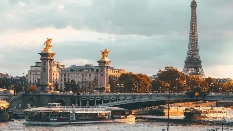 The outstanding view of the Eiffel Tower in Paris.