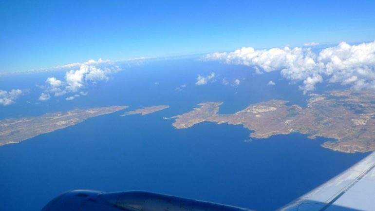 Malta aerial view - the three islands