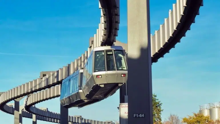 The SkyTrain at the airport in Dusseldorf