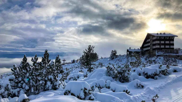 The Hut Bezbog in Pirin Mountain