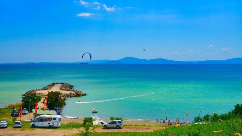 A sea view in Burgas, Bulgaria