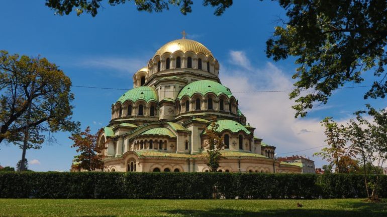 The Bulgarian Orthodox cathedral in Sofia St. Alexander Nevsky