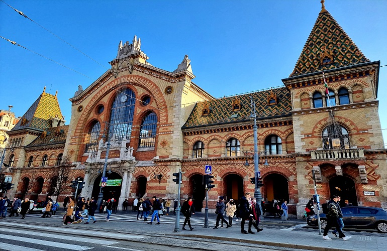 Central market hall building in Budapest