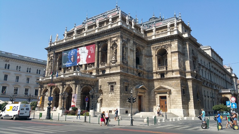 Hungarian state opera house in Budapest