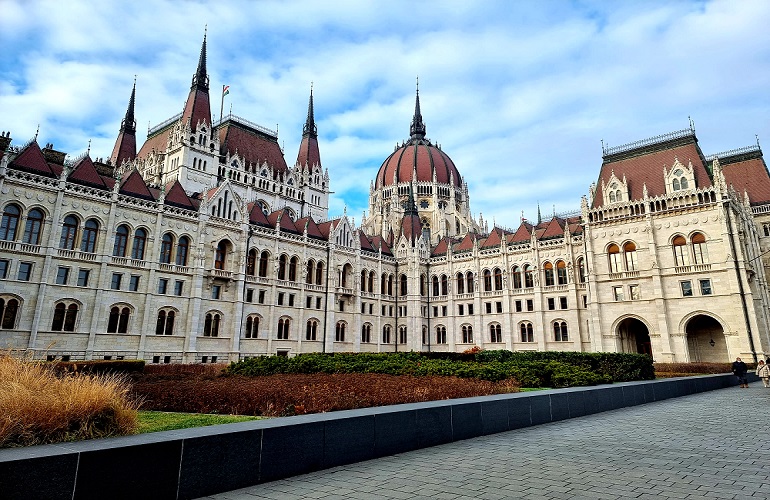 Hungarian parliament view