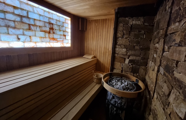 Sauna in the wellness center of Hotel Spa Club Bor Velingrad